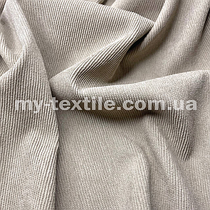 Трикотаж Вельвет однотонний Бежевий темний