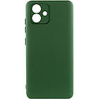 Чохол Silicone Cover Lakshmi Full Camera (A) для Samsung Galaxy A04e Зелений / Dark green, Full camera