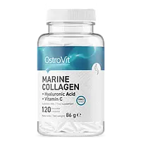 OstroVit Морской Коллаген + Гиалуроновая кислота + Витамин С, 120 капсул