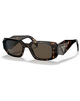 Сонцезахисні окуляри Prada PR 17WS 2AU8C1 Tortoise Plastic Rectangle Sunglasses Brown Lens