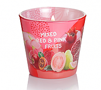 Свеча ароматическая Bartek Tropical Twist Red & Pink Fruits 115g