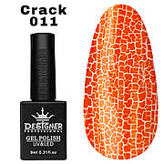 Гель-лак для нігтів Crack effect Дизайнер з ефектом кракелюру, 9 мл Коричневий 011