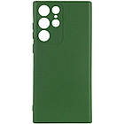 Чохол Silicone Cover Lakshmi Full Camera (A) для Samsung Galaxy S23 Ultra Зелений / Dark green, Full camera