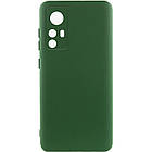 Чохол Silicone Cover Lakshmi Full Camera (A) для Xiaomi 12T / 12T Pro Зелений / Dark green, Full camera