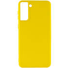 Силіконовий чохол Candy для Samsung Galaxy S21+ Жовтий