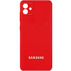 Чохол Silicone Cover Full Camera (AA) для Samsung Galaxy A04 Червоний / Red, Full camera