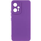 Чохол Silicone Cover Lakshmi Full Camera (A) для Xiaomi Redmi Note 12T Pro Фіолетовий / Purple, Full camera