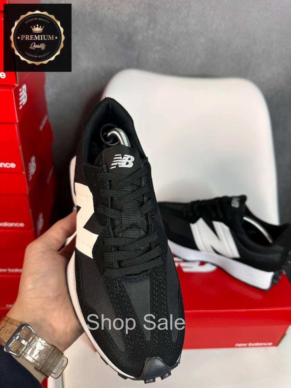 Замшевые женские кроссовки для спорта New balance 327 white-black, Беговые кроссовки белые нью беленс 327 - фото 9 - id-p2120151975