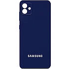 Чохол Silicone Cover Full Camera (AA) для Samsung Galaxy A04 Темно-синій / Midnight blue, Full camera