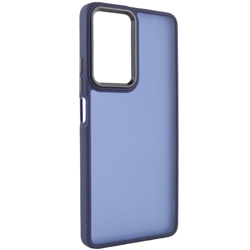 Чохол TPU+PC Lyon Frosted для Oppo A96 Navy Blue, TPU+PC