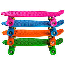 Скейт дитячий пенніборд Penny Board 22" JP-28, колеса PU 58х45 мм, дека 55х14,5 см, 4 кольори