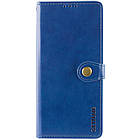 Шкіряний чохол книжка GETMAN Gallant (PU) для Samsung Galaxy A31 Синій, Штучна шкіра, Слот для візитки