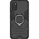 Ударостійкий чохол Transformer Ring for Magnet для Samsung Galaxy A41 Чорний / Soul Black, TPU+PC, Кільце-тримач