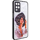 TPU+PC чохол Prisma Ladies для Oppo A54 4G Girl in a hat, TPU+PC