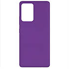 Чохол Silicone Cover Full without Logo (A) для Samsung Galaxy A72 4G / A72 5G Фіолетовий / Purple