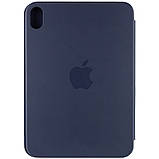 Чохол (книжка) Smart Case Series with logo для Apple iPad Mini 6 (8.3") (2021) Синій / Dark Blue, фото 2