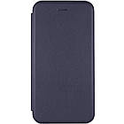 Шкіряний чохол (книжка) Classy для Samsung Galaxy A12 Темно-синій, Слот для візитки