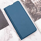 Шкіряний чохол книжка GETMAN Elegant (PU) для TECNO Camon 19 Синій, Штучна шкіра, Слот для візитки, фото 7