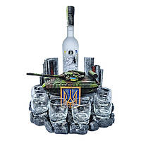 " Український танк Т64 БВ" декоративна підставка для алкоголю, тематичний Міні Бар