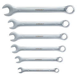 Ключі ріжково-накидні 6 шт 8-17мм CrV satine SIGMA (6010101)