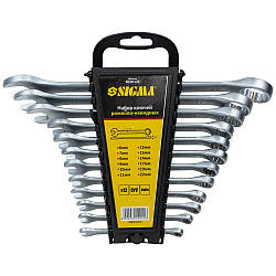 Ключі ріжково-накидні 12 шт 6-22мм CrV SIGMA (6010121)