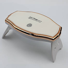 Міні UV/LED лампа Sun 17 Plus для сушіння нігтів на USB (складна), 48 Вт. Білий