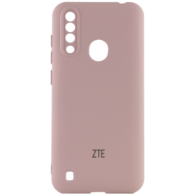 Чохол Silicone Cover My Color Full Camera (A) для ZTE Blade A7 Fingerprint (2020) Рожевий / Pink Sand, Full camera