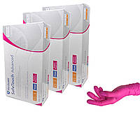 Нитриловые перчатки Medicom SafeTouch Magenta, плотность 3.5 г. XS (5-6)- розовые (100 шт)