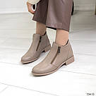 Жіночі демісезонні черевики бежевого кольору, фото 2