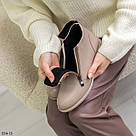 Жіночі демісезонні черевики бежевого кольору, фото 5