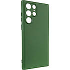 Чохол Silicone Cover Lakshmi Full Camera (A) для Samsung Galaxy S24 Ultra Зелений / Dark green, Full camera