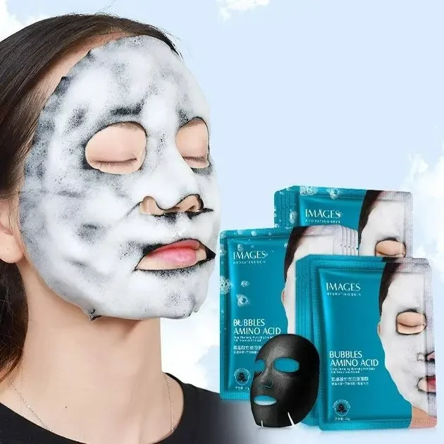 Тканевая кислородная маска для лица IMAGES Bubbles Amino Acid 25г - фото 1 - id-p2120134330