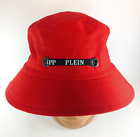 Панама червона чоловіча жіноча з регулятором philipp plein Панами капелюх унісекс щільний котон панамка Червоного кольору