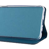 Шкіряний чохол книжка GETMAN Elegant (PU) для Motorola Edge 40 Синій, Штучна шкіра, Слот для візитки, фото 4