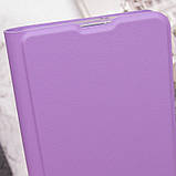 Шкіряний чохол книжка GETMAN Elegant (PU) для Nokia G22 Бузковий, Штучна шкіра, Слот для візитки, фото 8