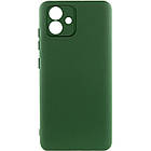 Чохол Silicone Cover Lakshmi Full Camera (A) для Samsung Galaxy A05 Зелений / Dark green, Full camera