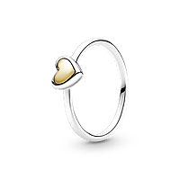 Серебряное кольцо Пандора Pandora "Золоте серце" 199396C00