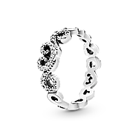 Серебряное кольцо Пандора Pandora "Ажурные сердца" 197117CZ