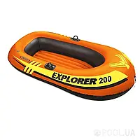 Полутораместная надувная лодка Intex 58330 Explorer 200, 185 х 94 см. 2-х камерная - BIG SALE !