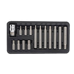 Набір біт HEX 1/2" 15 шт S2 (пласт кейс) ULTRA (4013212)