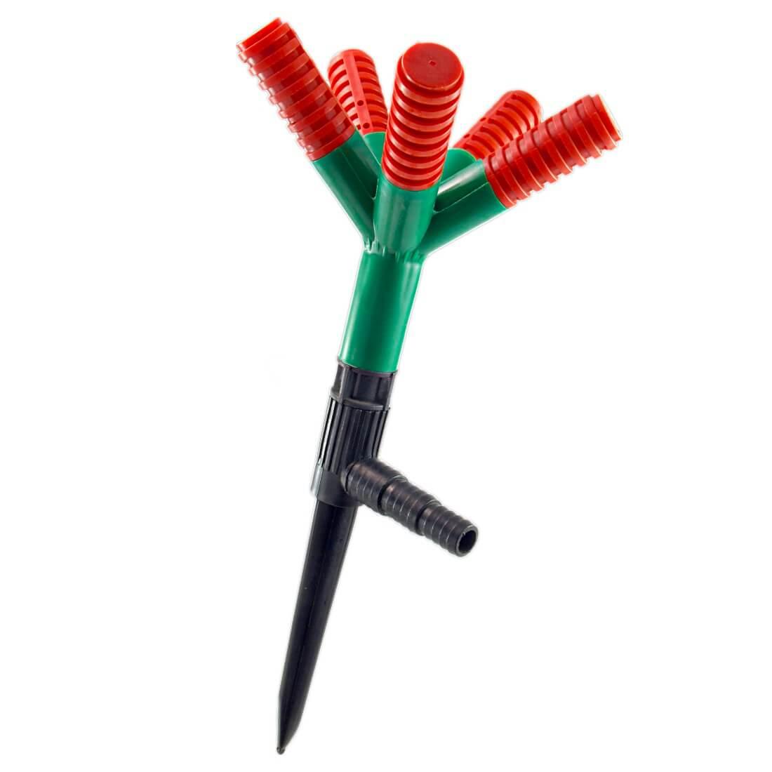 Дощувач 5 ходовий + кілочків SLD зелений