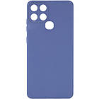 Силіконовий чохол Candy Full Camera для Infinix Smart 6 Блакитний / Mist blue