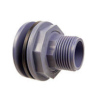 Врізання в бак із зворотним різьбленням SLD 3/4'' синя
