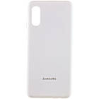 Чохол Silicone Cover Full Protective (AA) для Samsung Galaxy A02 Помаранчевий / Neon Orange Білий / White