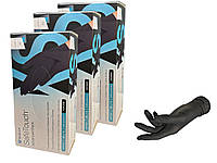Нитриловые перчатки Medicom SafeTouch Black, плотность 3.5 г. XS (5-6)- черные (100 шт)