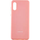 Чохол Silicone Cover Full Protective (AA) для Samsung Galaxy A02 Помаранчевий / Neon Orange Рожевий / Pink