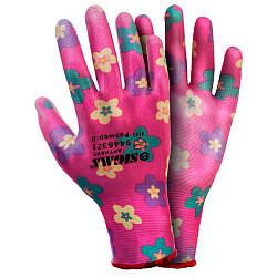 Рукавички з ПУ покриттям (червоні, манжет) SIGMA (9446321)