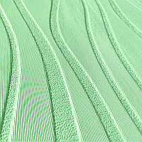 Самоклеющаяся 3Д-панель Светло-зеленые волны 600x600x6мм Абстракция текстура декоративные панели для стен