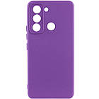 Чохол Silicone Cover Lakshmi Full Camera (A) для TECNO Pop 5 LTE Фіолетовий / Purple, Full camera