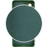 Чохол Silicone Cover Lakshmi Full Camera (A) для TECNO Spark 9 Pro (KH7n) Зелений / Dark green, Full camera, фото 2